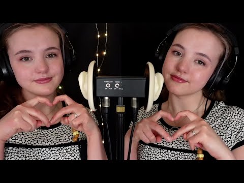ASMR Twins help you relax 💤 Soothing whispers and breathing 💤