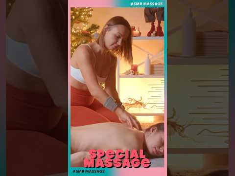 "Anna as a Model 🤩 Special Christmas ASMR Back Massage by Lina"