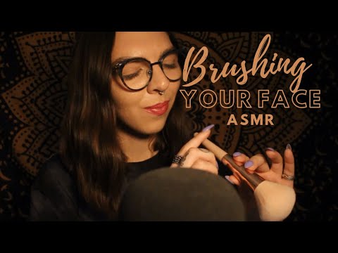Relaxing Face Brushing ASMR to Wipe Away Negativity🪔