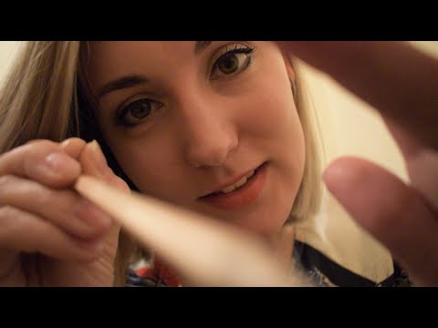 Drawing on Your Face  (Role Play) // pencil scratching sounds  |  Close Up ASMR