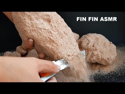 ASMR : Soft Sand Shaving + Sifting + Playing  #160