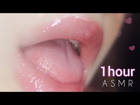 ASMR Face Licking / Lens Licking 👅 no talking (1 HOUR)