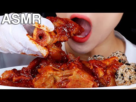 ASMR Spicy Beef Trotters *gelatinous* 매운 우족찜 먹방 Eating Sounds Mukbang