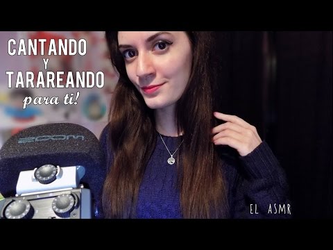 ♡ASMR español♡ CANTANDO y TARAREANDO para ti! 🎵 ❤ (+ hair brushing)