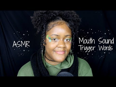 ASMR | Mouth Sound Trigger Words | Slow Hand Movements ~