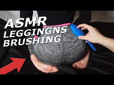 ASMR Leggings Scratching and Brushing / Friend tries ASMR / Fabric Sounds ♥