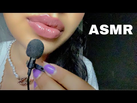 Asmr~ LoFi Repeating My Tingly Intro w/ Inaudible Whispers + WET Mouth Sounds (tiny mic)