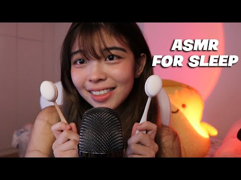 ASMR to put you to SLEEP! brushing sounds and mouthsounds