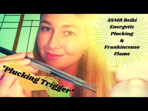 ASMR by P.A.R. ~ ASMR Reiki | Frankincense Flame | Plucking Energy | Soft Whispers | TWEEZER TRIGGER