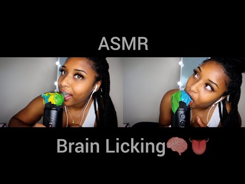[ASMR] Brain Licking 🧠👅 (mic licking with fruit rollup) up close wet mouth sounds 💦👄 Pt. 2