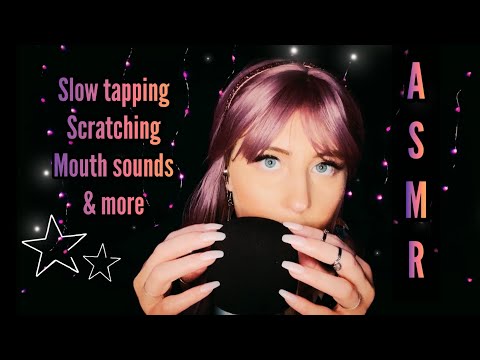 ASMR✨Relaxing sounds for sleep & tingles✨(tapping, scratching, mouth sounds, water globes, & more)