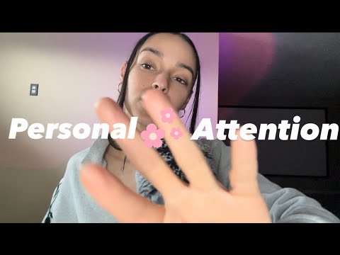 ASMR personal attention + positivity to help you with anxiety🤍✨