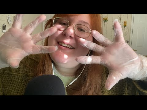 ASMR | Tight Latex Glove Sounds with Visual Hand Movements | Requested Video