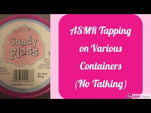 ASMR Tapping various Containers - Tapping, scratching and Tracing