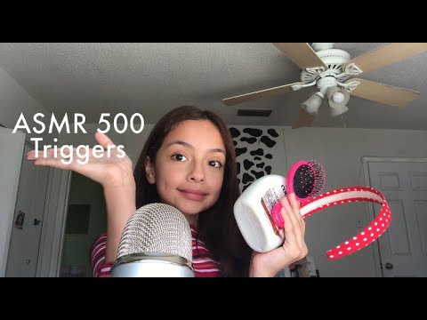 ASMR 500 TRIGGERS IN 5 MINUTES
