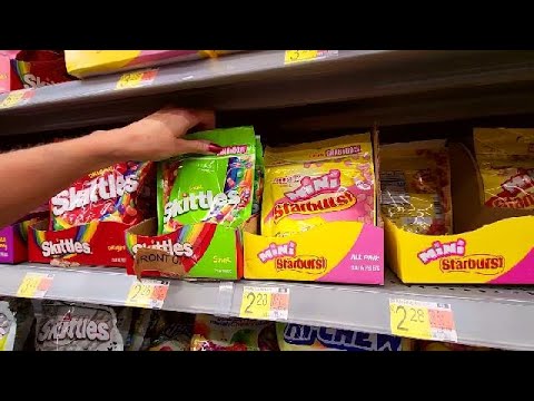 Walmart Gum & Candy Shelf Organization w/LOTS of Crinkles