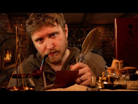 ASMR - The Midnight Alchemist Roleplay (Potions/Parchment/Writing sounds)
