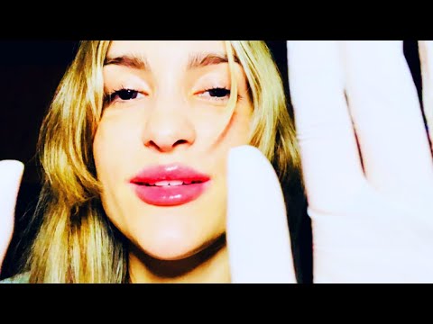 ASMR | TAKING CARE OF YOU | FACE TOUCHING | VISUAL | LATEX GLOVES | BRAIN MASSAGE 🇧🇪🇺🇸