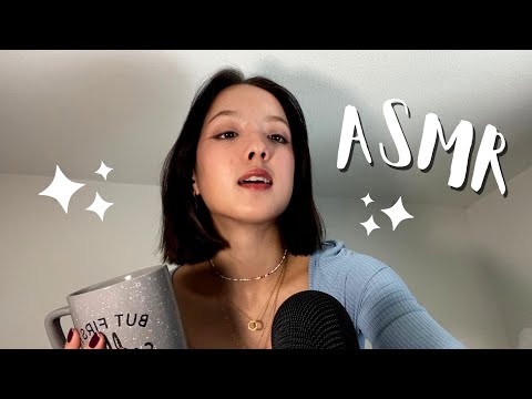 ASMR Spit Painting + painting your face + mouth sounds + asmr sleep triggers + affirmations