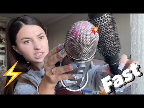 FAST ASMR & AGGRESSIVELY TRIGGERS 💥not for senzitive ear ❌