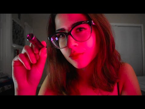 ASMR | Positive Affirmations and Relaxing 'Follow the Light' | Soothing Whispering in Pink Lights 🌸