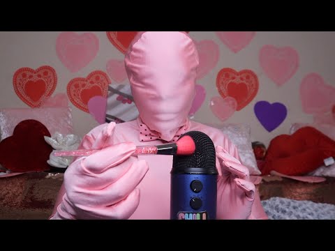 Valentine's Day Soothing ASMR Brushing The Mic