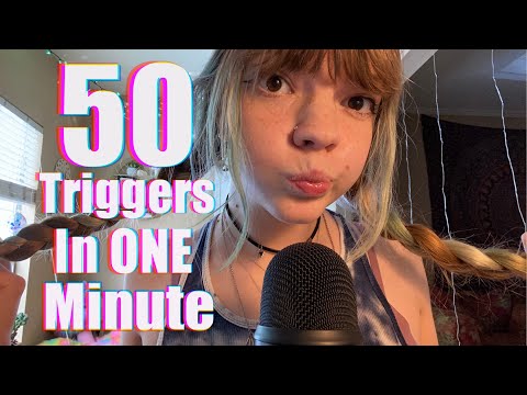 ASMR 50 Triggers In ONE Minute