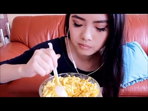 ASMR Mukbang - Mac n' Cheese,Pickles,Ice Cream Bar,Waffles