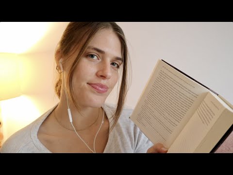 ASMR | Reading you to sleep (whispers + cozy rain)