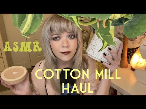 ASMR old cotton mill shops haul ~ planter 🪴, jewelry, leather journal, etc. (tapping & scratching)