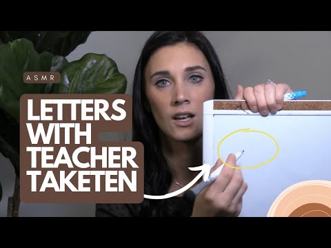 ASMR letters with Teacher TakeTen