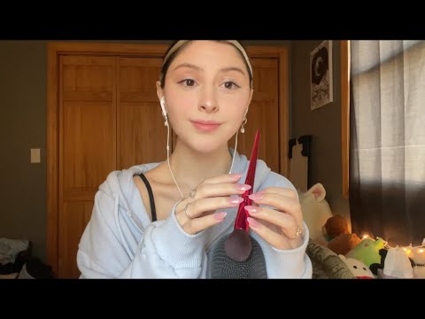ASMR BEST COMBO FOR TINGLES 🪄 brushing & tapping together, mic triggers :)