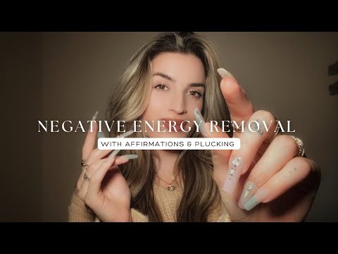 Reiki ASMR for Negative Energy Removal and Aura Cleansing With Affirmations and Plucking
