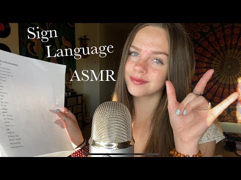 ASMR Teaching You Sign Language pt. 4