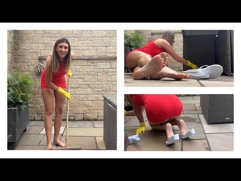 Outdoor Clean With Me - Washing The Outdoor Furniture, Sweeping The Patio