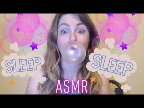 [ASMR] Gum Chewing & Bubble Blowing HALF SPEED for Sleep & Relaxation