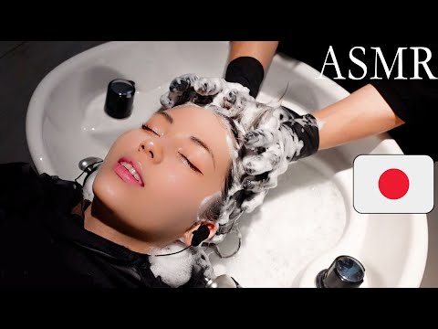 ASMR Brain Melting Scalp Cleaning Spa in Japan