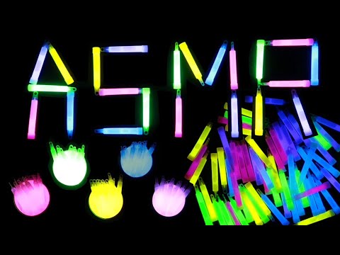 ASMR: Breaking and Sorting Colorful Glow Sticks (Cracking, Popping, Snapping, Tapping, No Talking)