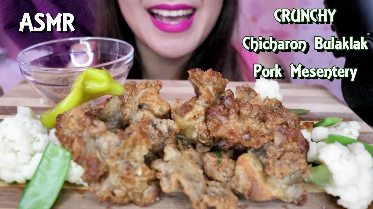 ASMR Crunchy Chicharon Bulaklak | Pork Mesentery | Ruffled Fat Eating No Talking