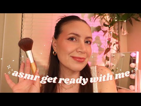 ASMR Get Ready With Me💄💜 Soft-Spoken 💜 Makeup Application, Life Updates Chit Chat