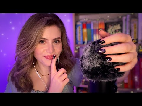 ASMR | [DEEPLY RELAXING] 💆‍♀️✨ Inaudible Whispers & Fluffy Mic Scratching