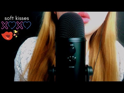 [ASMR] Soft kisses & slow mouth sounds