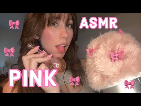 ASMR | All PINK Triggers (Searching For Bugs, Mouth Sounds, Mic Brushing, Etc.) 🌸💕🎀🩰🩷