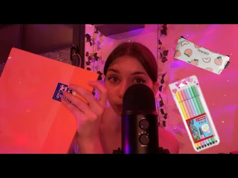 ASMR : mes fournitures scolaires 2021 / back to school
