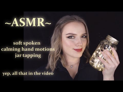 [ASMR] Gentle visuals | plucking | speaking slow and softly | tapping on a firefly jar