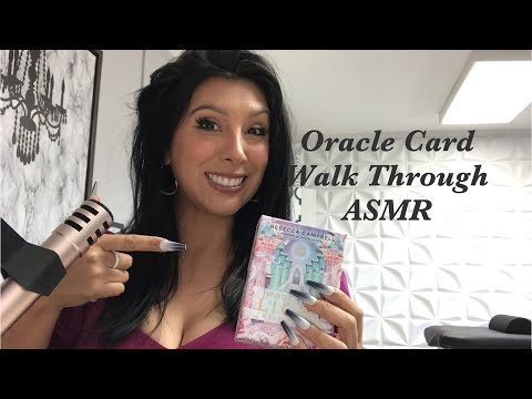 ASMR chew 😋 and card flip through / work your light oracle