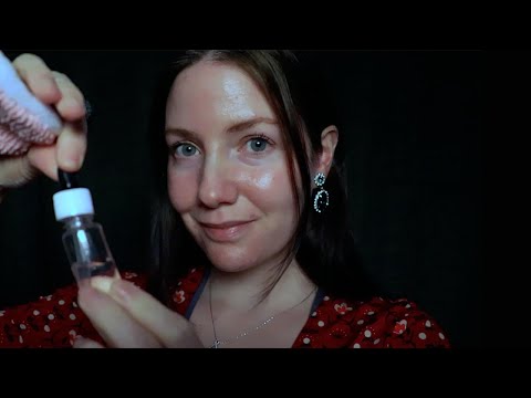 ASMR Ear Cleaning with the Most Gentle Whispering and EAR Triggers (Roleplay, hearing test, gloves)