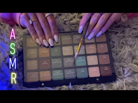 ASMR I BET I Can Give YOU ASMR TINGLES From These Eyeshadow Pallet! Whispering, Tracing, Pointing