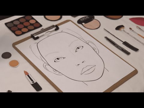 [ASMR] Applying Paper Makeup To A Paper Face