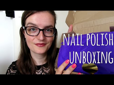ASMR Nail polish unboxing ~ tapping and crinkles #151